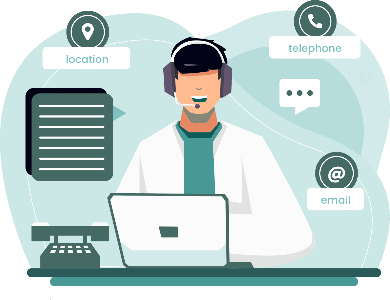 Contact Us Illustration